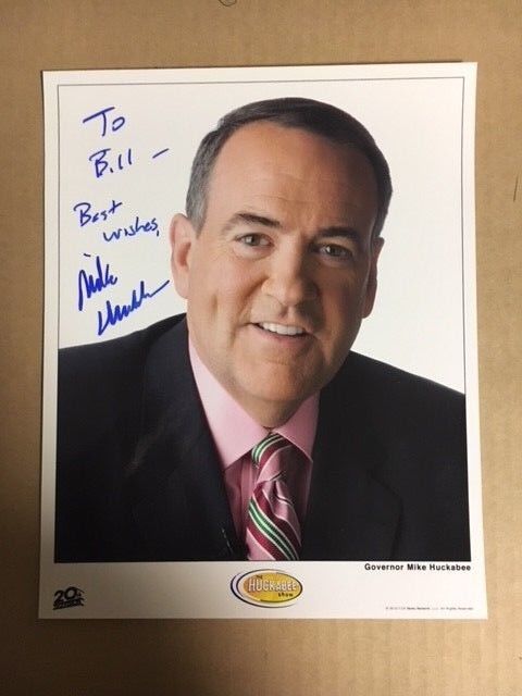 Mike Huckabee Boldly Autographed 8x10 Up Close! Photo Poster painting with COA