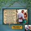 Custom Photo Couple Husband Wife Be My Best Friend Photo Gift Custom Wood Rectangle Sign