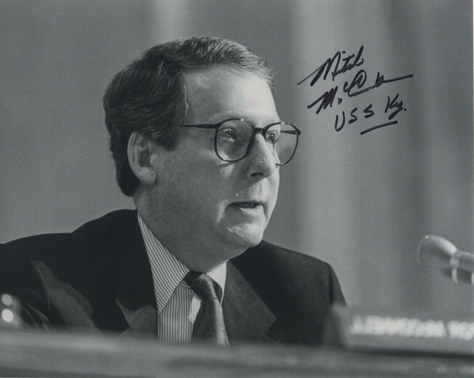 MITCH MCCONNELL SIGNED AUTOGRAPH YOUNG 8X10 Photo Poster painting REPUBLICAN SENATE LEADER #2