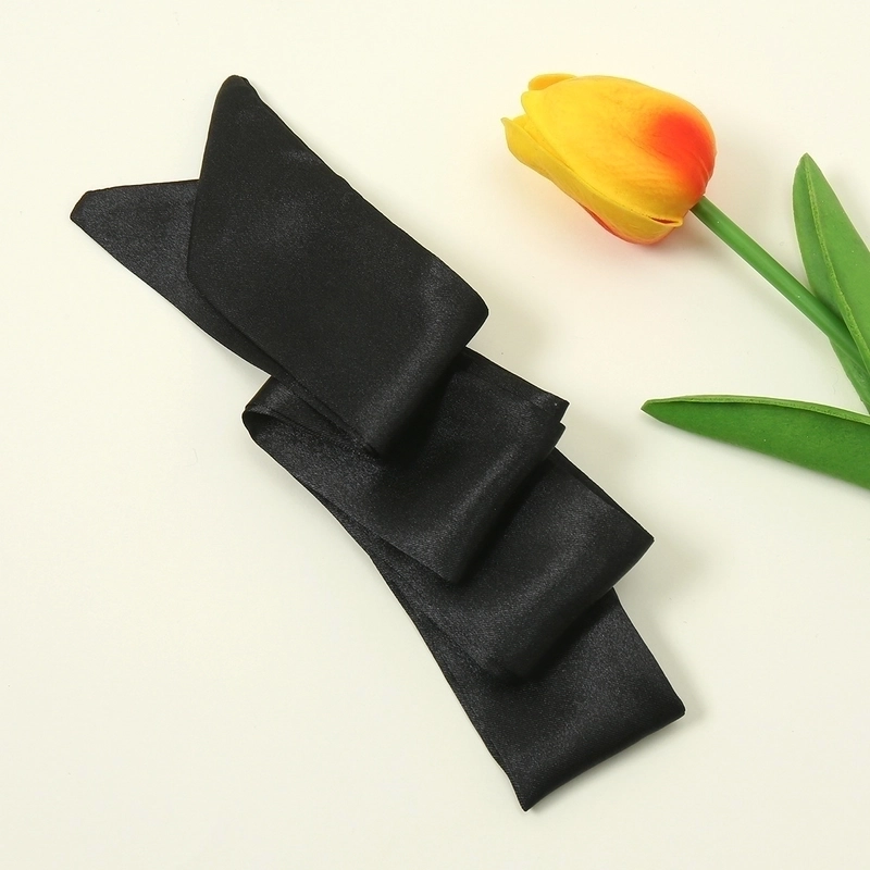 Women’s Minimalist Solid Color Satin Silk Scarves