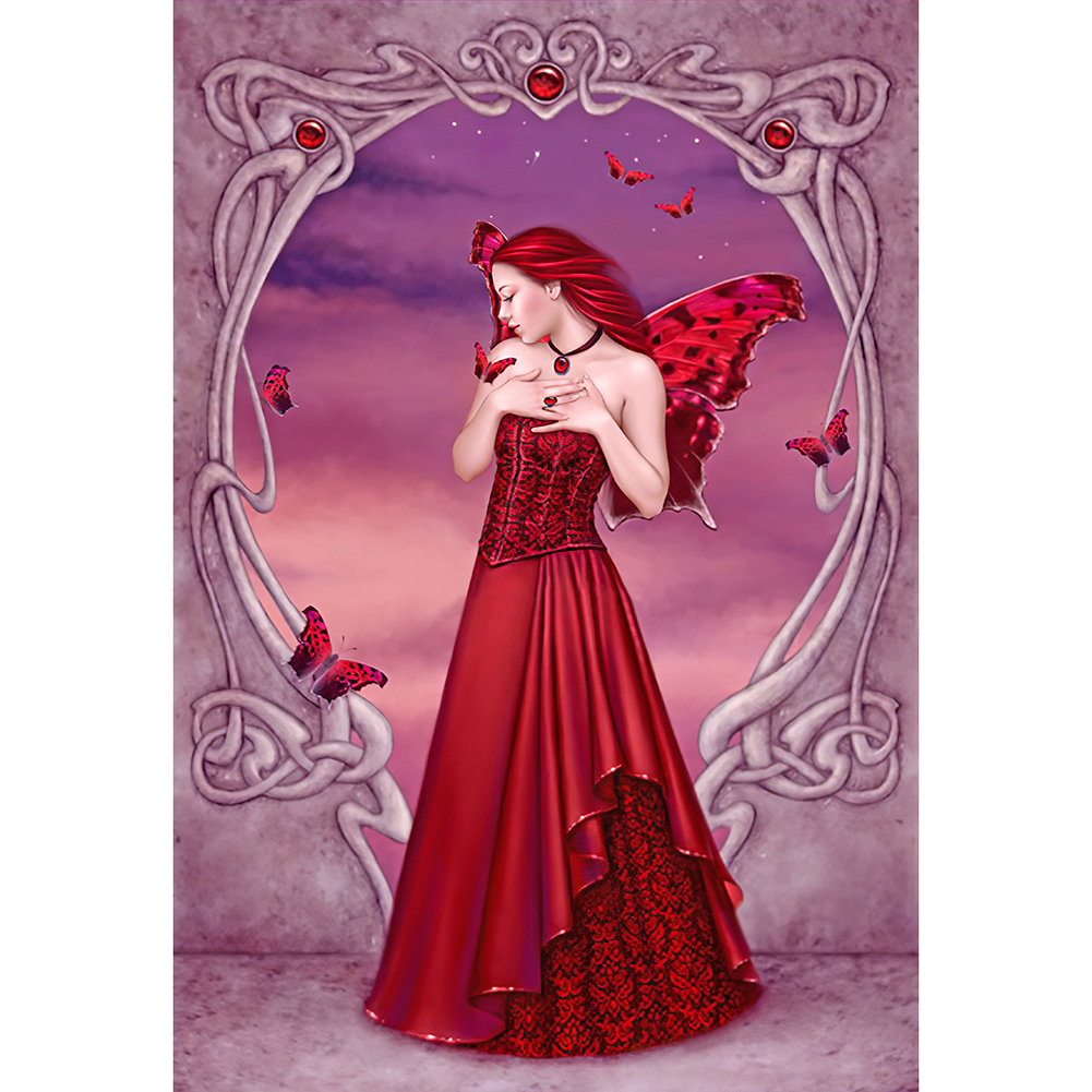 

Butterfly Angel - Round Drill Diamond Painting - 30*45CM, 501 Original