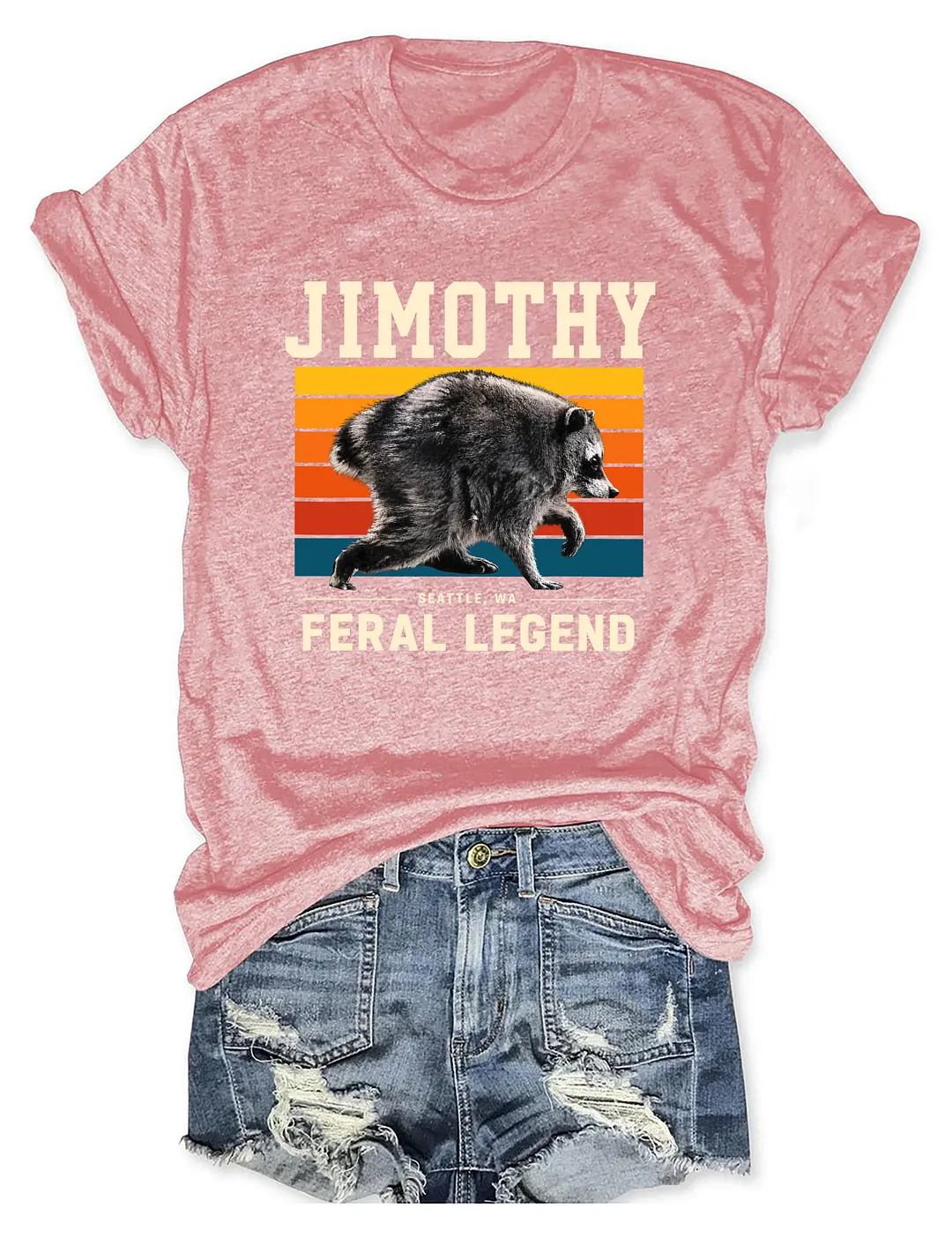 Jimothy Feral Legend Raccoon T-shirt