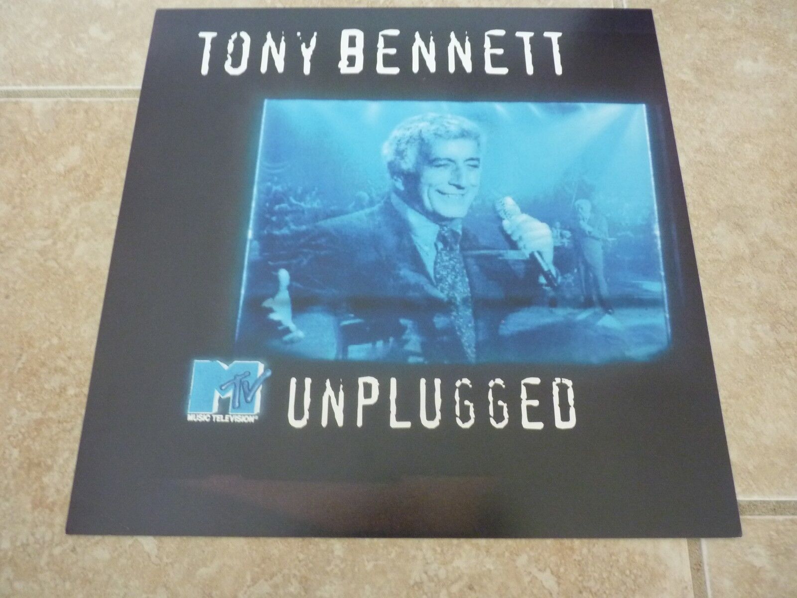 Tony Bennett MTV Lang Costello 1994 Promo LP Record Photo Poster painting Flat 12x12 Poster