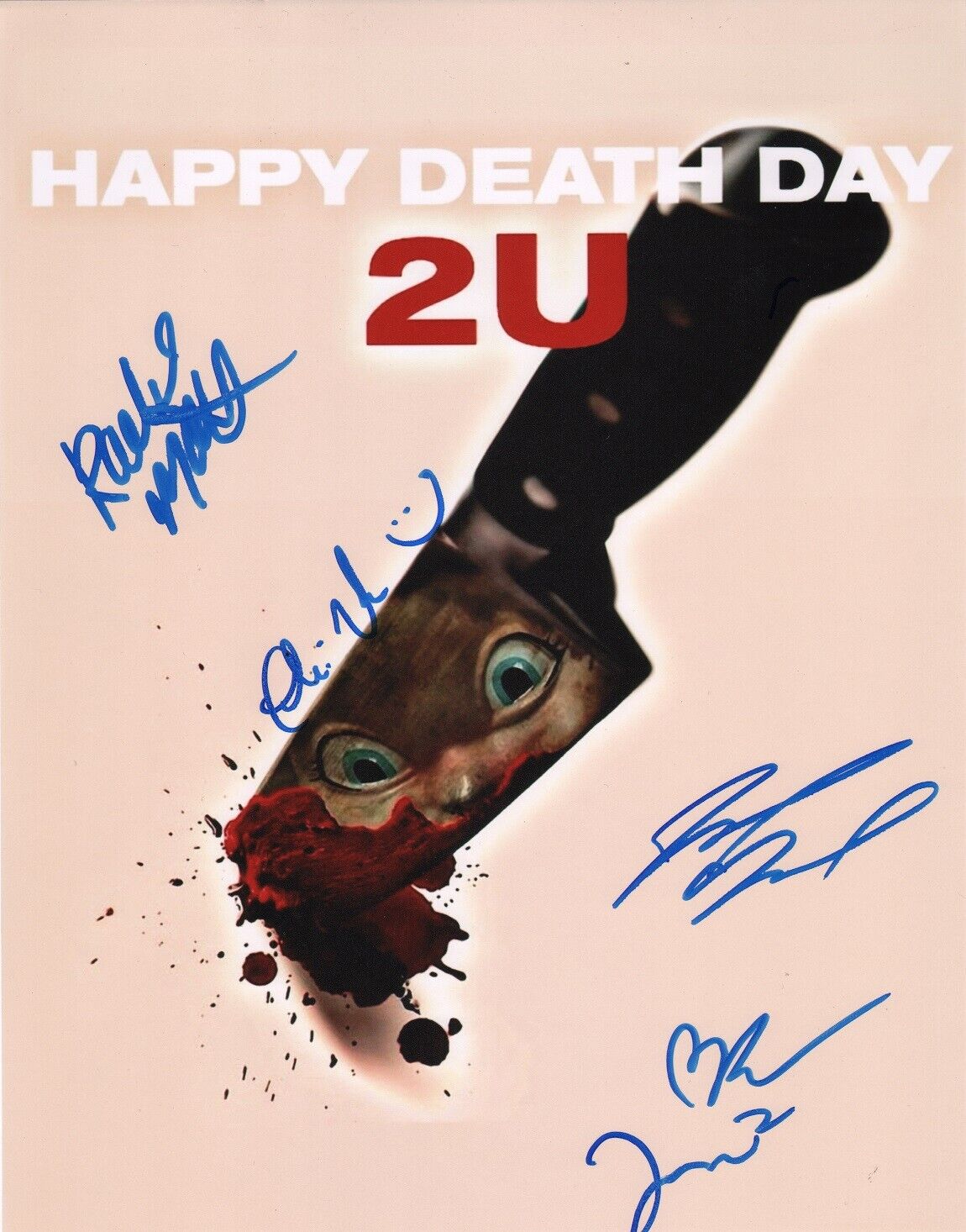 ~~HAPPY DEATH DAY 2U Cast x5 Authentic Signed Israel Broussard