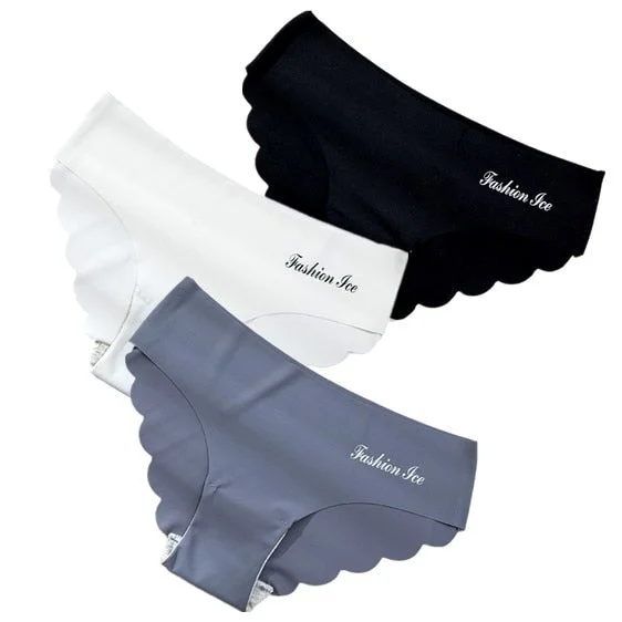 3PCS/Set Women Seamless Lingerie Female Thongs Sexy Underwear Woman Invisible Low-Rise Underpant Women's Panties Bikini Briefs