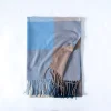 Autumn Winter Plaid Tassels Women's Shawl Scarf