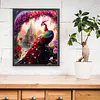 Red Peacock Full Stamped Cross Stitch Kit 11CT 3-Strand 50x65cm