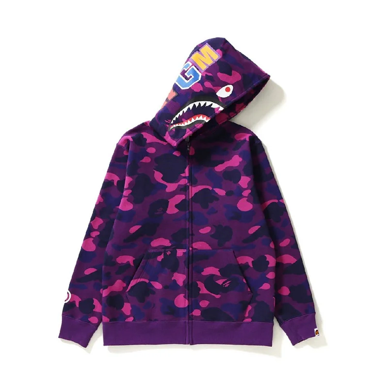 Camo Shark Print Children'S Sweater Coat