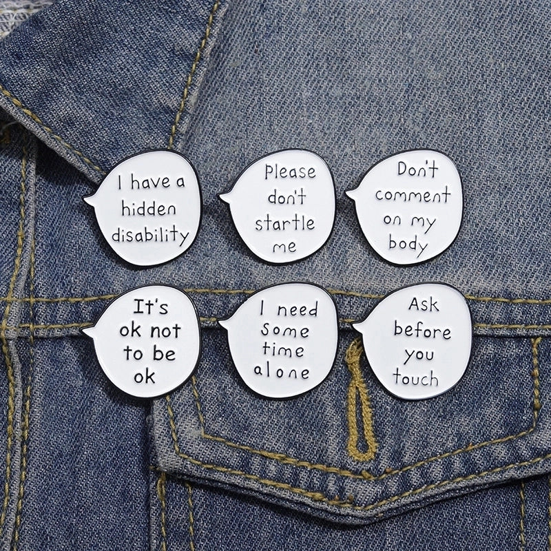 Cartoon Style Modern Style Letter Alloy Stamping Stoving Varnish Plating Women’s Brooches