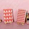 8PCS Loving Pink Red Hearts A5 / B5 Girls Portable Writing Paper Notebooks Valentine Diary Meeting Stationery Boutique Gift