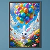 Diamond Painting-DIY Full Round Drill Balloon Rabbit(60*40 CM)