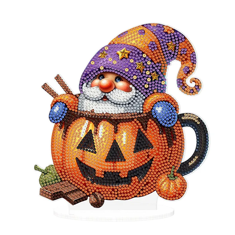 【Ornament】Acrylic Special Shape Halloween Mushroom 5D DIY Diamond Art Tabletop Decorations gbfke