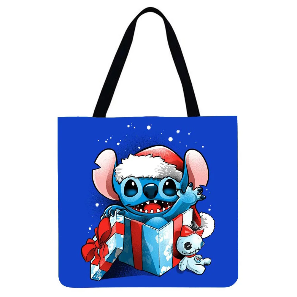 Linen Tote Bag - Christmas Anime Cartoon