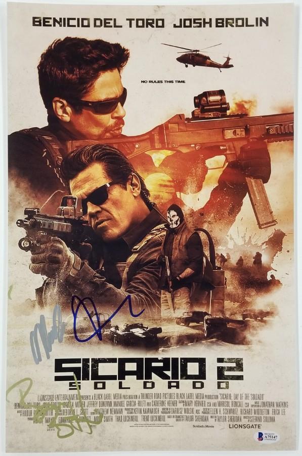 SICARIO Day of the Soldado (3) Signed 11x17 Photo Poster painting Donovan +2 ~ Beckett BAS COA