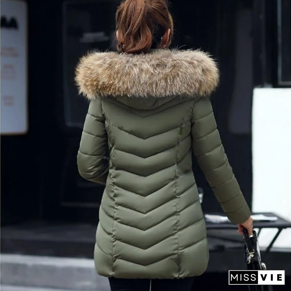 5 Colors High Quality Winter Down Jacket Women Long Coat Warm Clothes