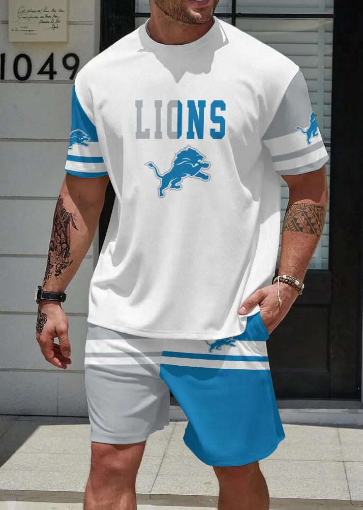 Detroit Lions  Limited Edition Top And Shorts Two-Piece Suits