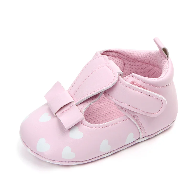Cute Love Heart Pattern Fashion Shoes For 20"-22" Reborn Baby Girl Doll