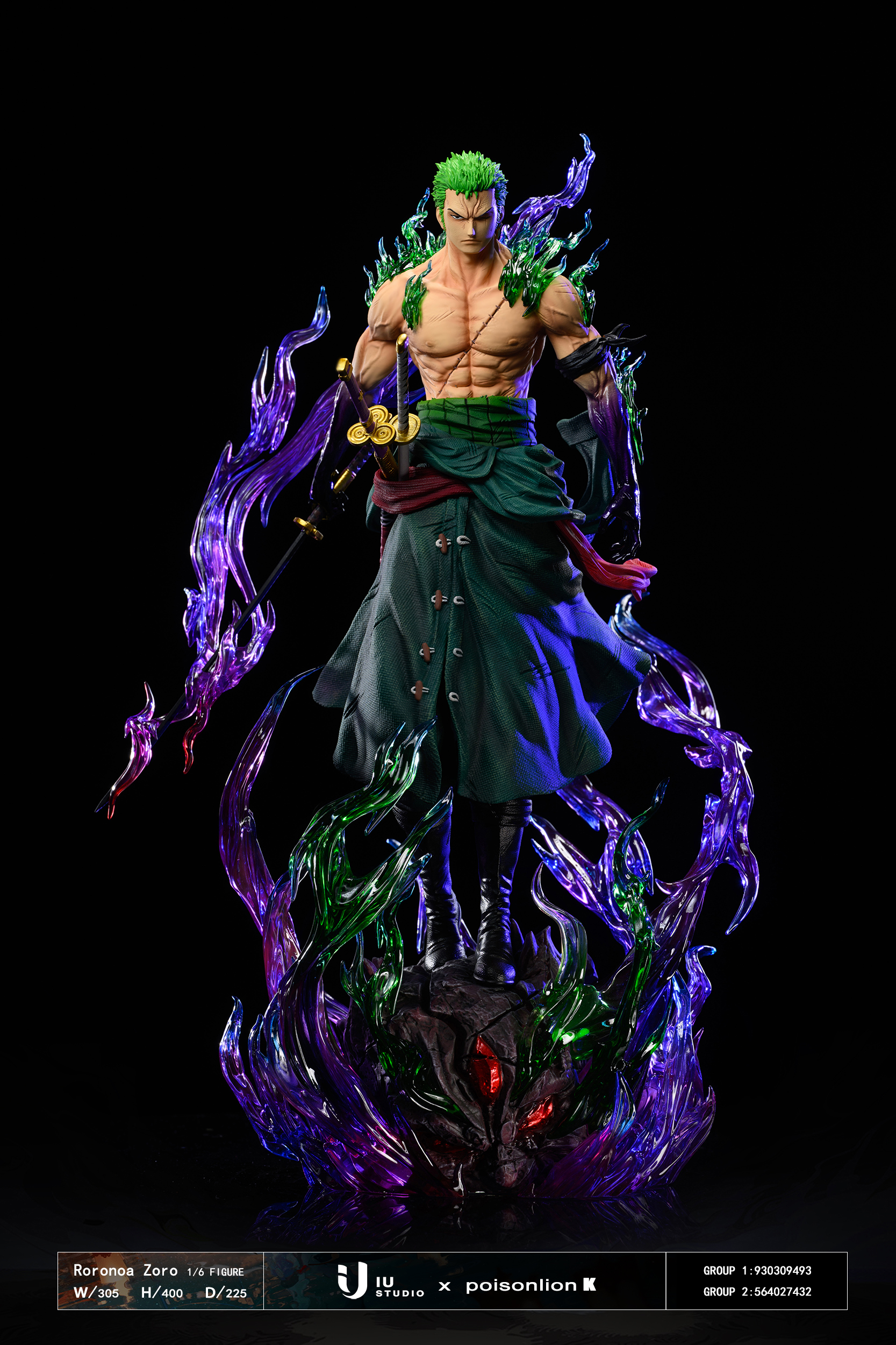 PRE-ORDER IU Studio - One Piece Battle Time Roronoa Zoro Statue(GK)