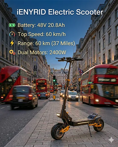 iENYRID ES1 Electric Scooter Teardown Diagram