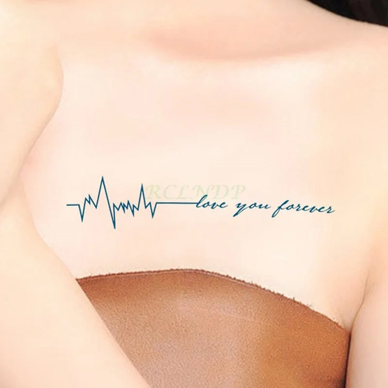 Waterproof Temporary Tattoo Sticker Black Devil Doesn't Sleep English Letters Flash Tatoo Fake Tatto Neck Wrist For Woman Men