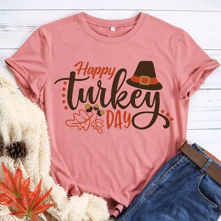 Happy Turkey Day T-Shirt-08598