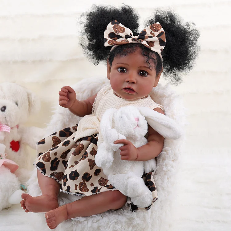 Babeside 20'' African American Toddler Baby Girl Saria - 2 Pcs of Clothing