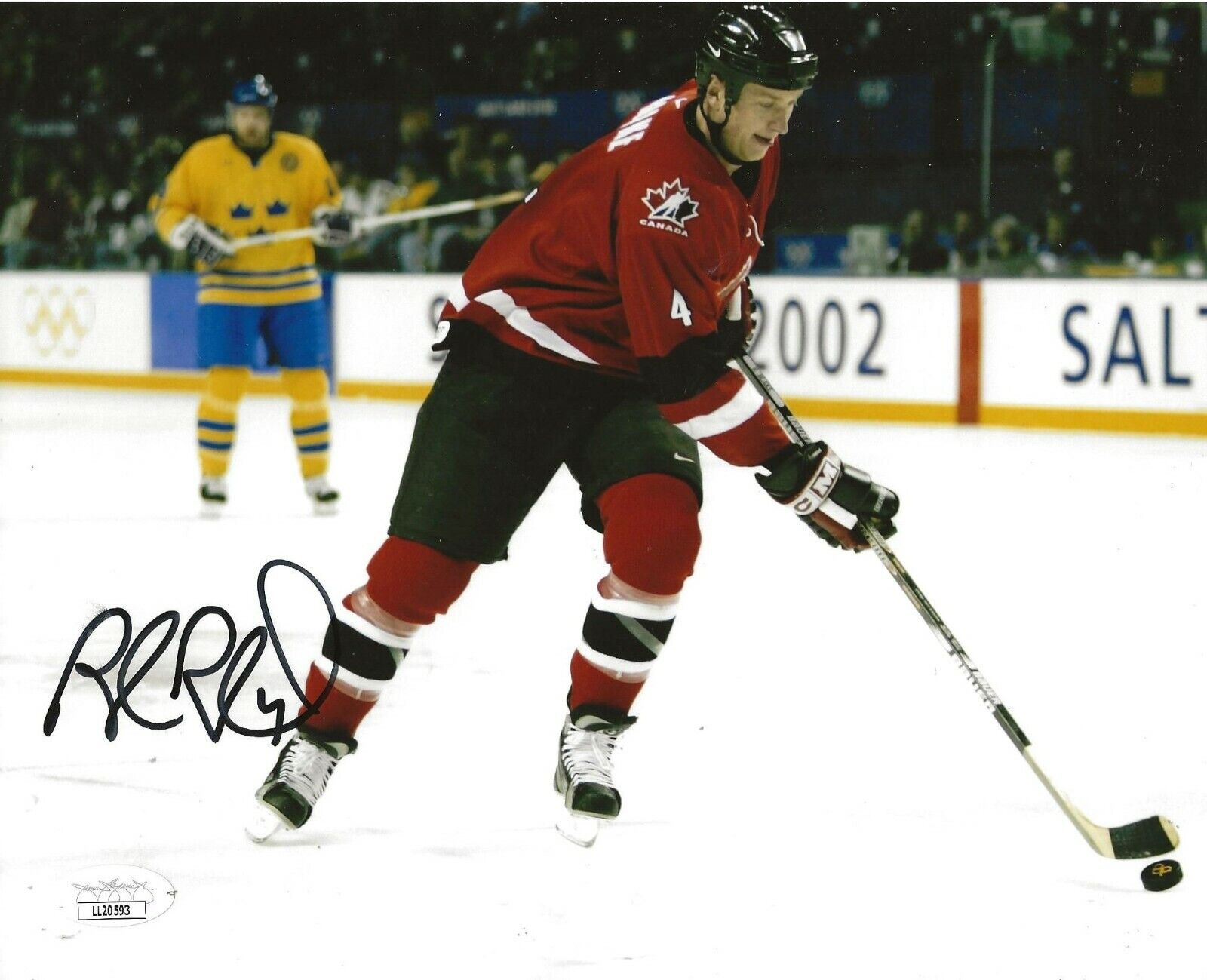 Rob Blake LA Los Angeles Kings signed Team Canada 8x10 Photo Poster painting autographed HOF JSA