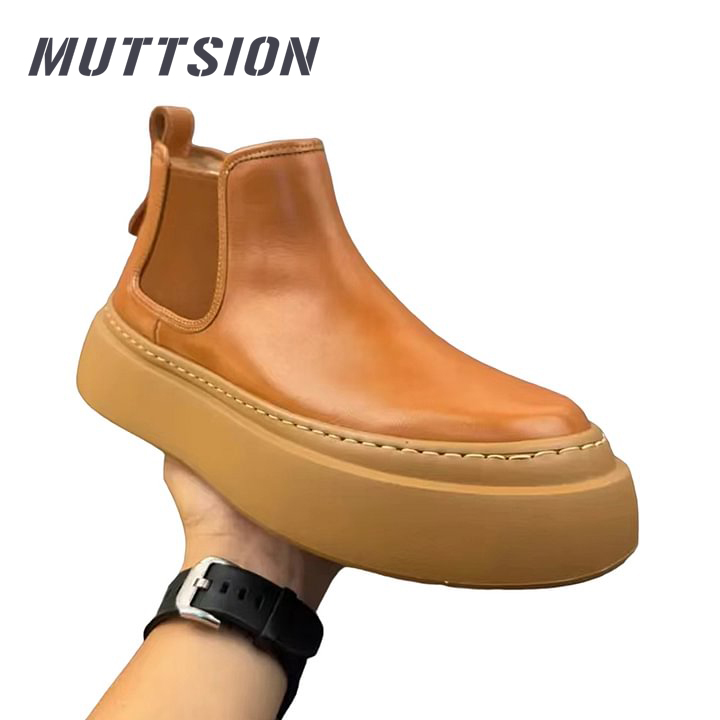 MUTTSION Handmade Retro Horsehide Chelsea Boot| Sports Style MUTTSION.COM MUTTSION