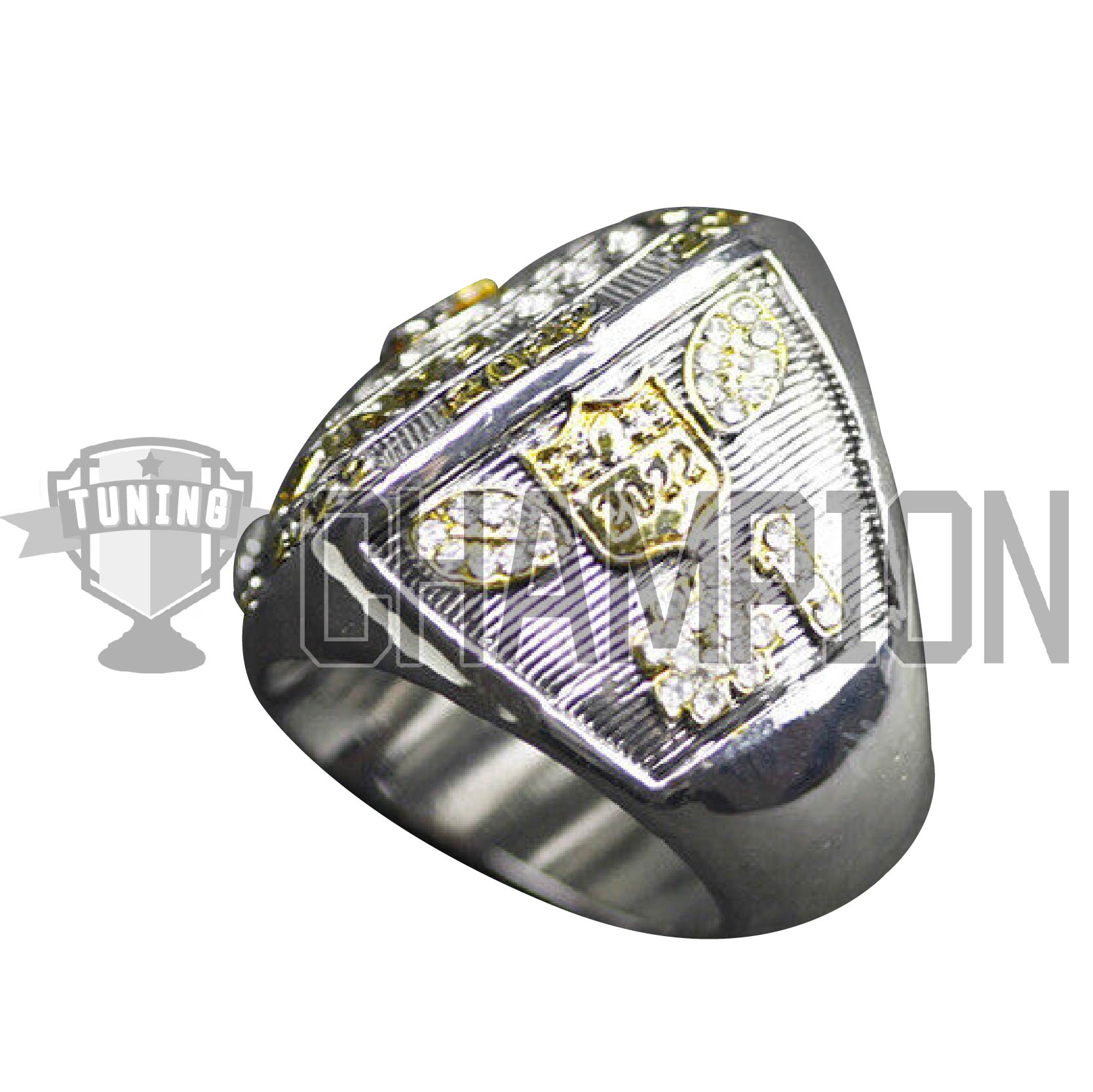 2021 FFL Champion Ring - Gold Finish / Gold Fantasy Football 2021 Championship Ring Gold | 2021-FFL-Ring-G9