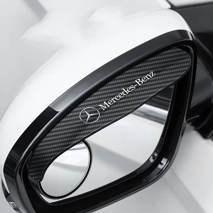 🔥Hot Selling🔥 Car Rear View Mirror Small Round Mirror Rain Eyebrow (2PCS)