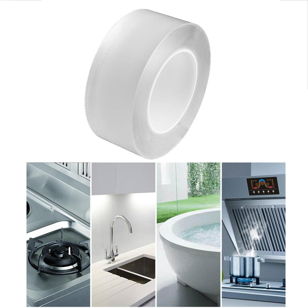 

Waterproof Transparent Acrylic Tape Adhesive Tape for Kitchen Sink Bathroom, 0.5 mm * 50mm * 10m, 501 Original