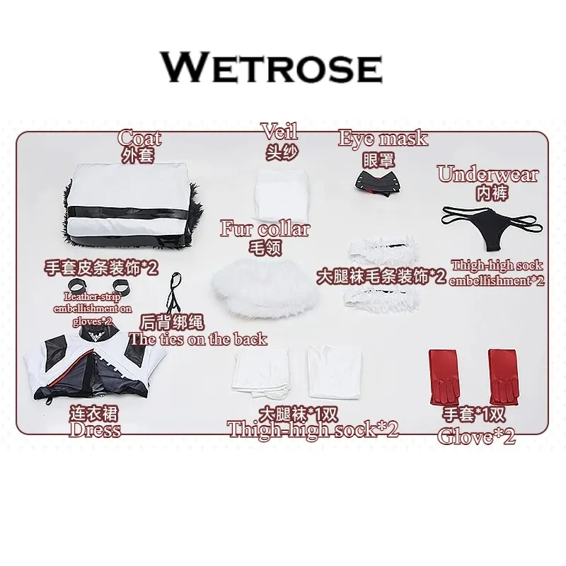 [Wetrose] In Stock Azur Lane Krasny Kavkaz Nun Game Outfit Cosplay Costume 