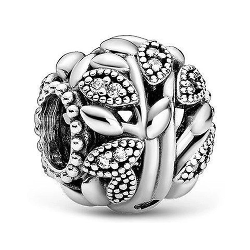 1 PC/Package Metal Rhinestones Plating Inlay Polished Pendant Beads