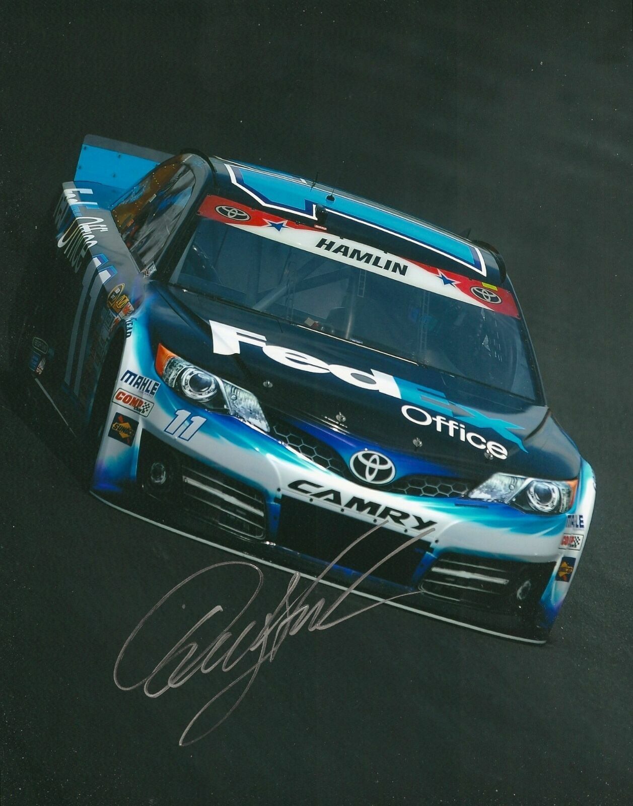 Denny Hamlin Autographed Signed 8x10 Photo Poster painting REPRINT