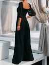 Empire Half Sleeves Wide Leg Jumpsuits