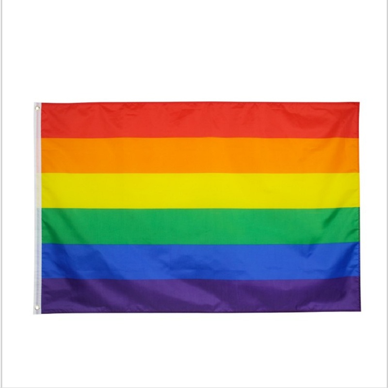 

Baanuse Bandiera Arcobaleno 150x90cm Rainbow Fla LGBT Gay Pride Double, 501 Original
