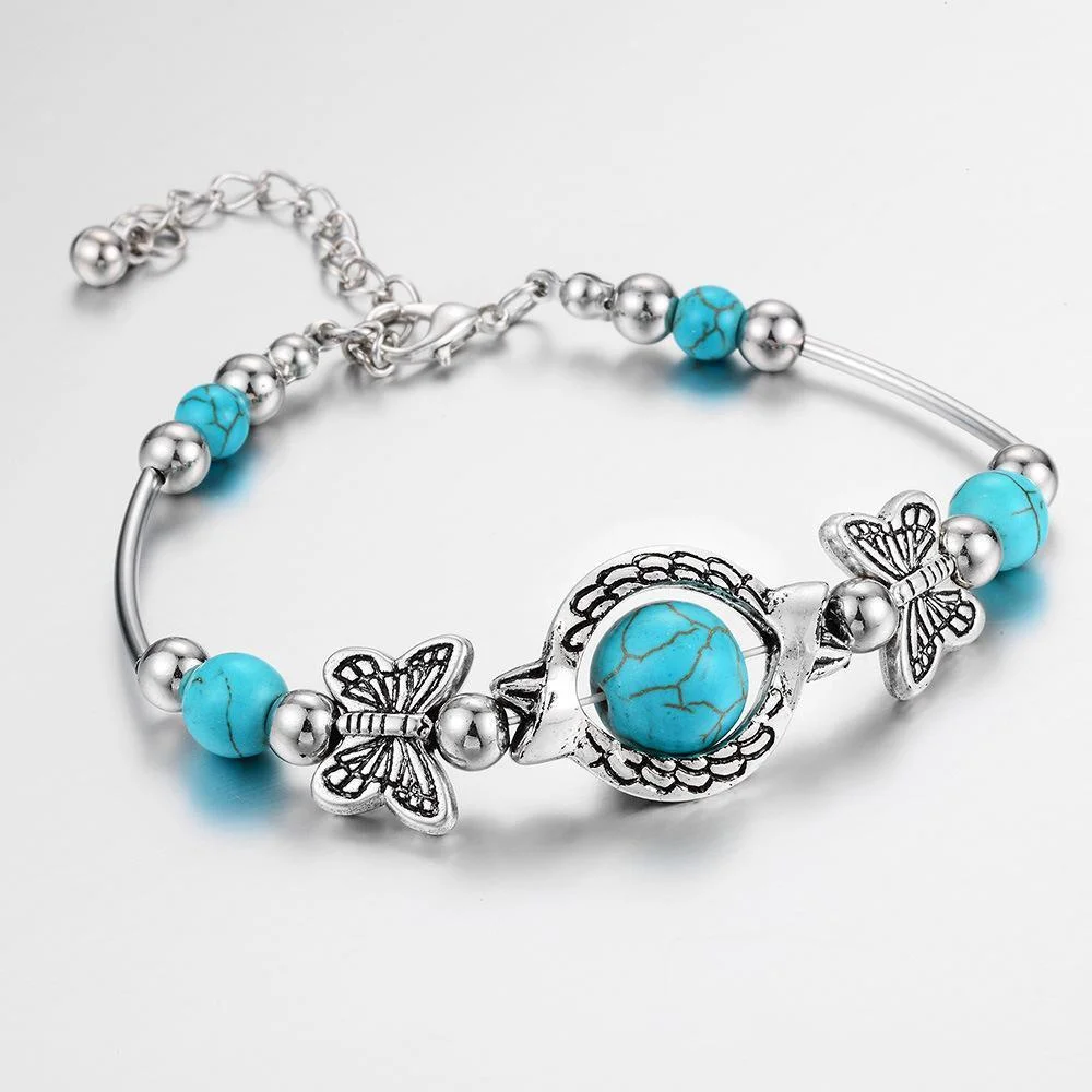 Retro butterfly women bracelet