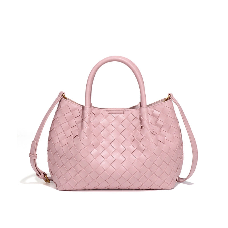 Women’s Medium Pu Leather Solid Color Streetwear Square Magnetic Buckle Handbag