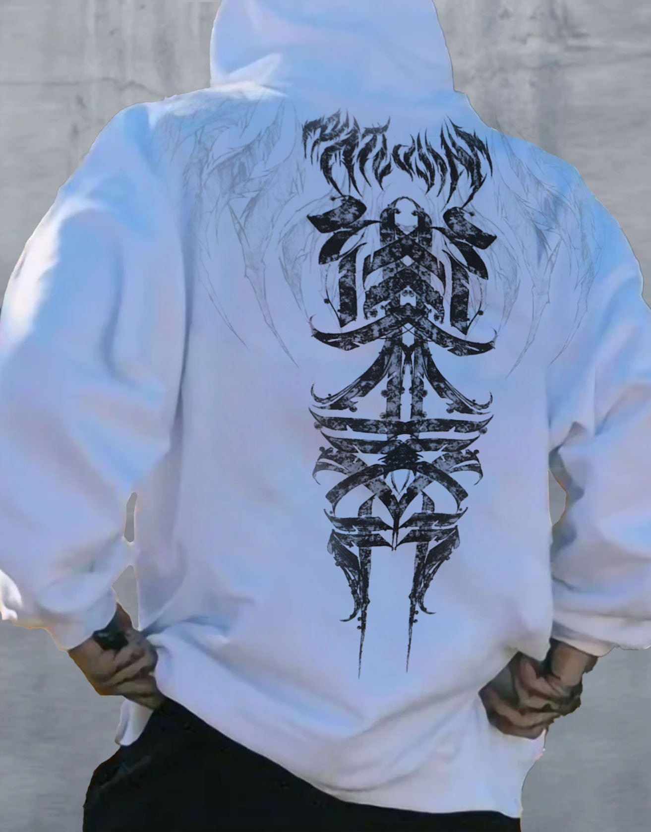 Men Print Hoodie / TECHWEAR CLUB / Techwear