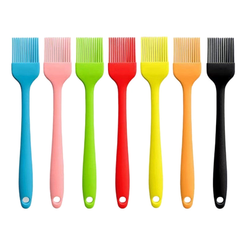 Direct Silicone Oil Brush Barbecue Brush High Temperature Resistant Integrated Brush Baking Tools Scraper Household Silicone Brush Trumpet