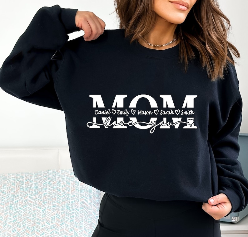 Mom SVG, Mother svg, Mother's Day SVG, Mom Split Name Frame Svg, Mum Svg, Mom Cut File, Mom Outline, Vector MOM Svg, Split Name Frame image 4