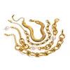 Chic Golden Pearls Stainless Steel Bracelet 