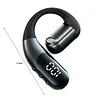 Bluetooth-compatible 6.0 Business Ear-mounted Earphones Single Ear Open Ear Earphone with LED Digital Display Noise Cancellation for Running Driving Business