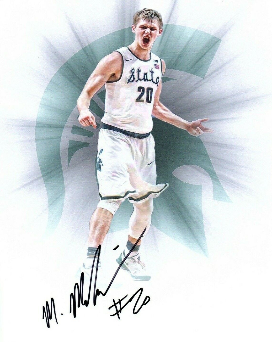 Matt Mcquaid Michigan State Spartans autographed signed 8x10 Photo Poster painting edit