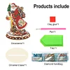 Diamond Painting Wooden Christmas Desktop Ornament Santa