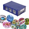 Drawer Plastic Storage Boxes Assemblable for DIY Diamond Art Craft (Dark Blue)