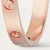 Cartier 18k Rose Gold Love Bangle Bracelet Size 17