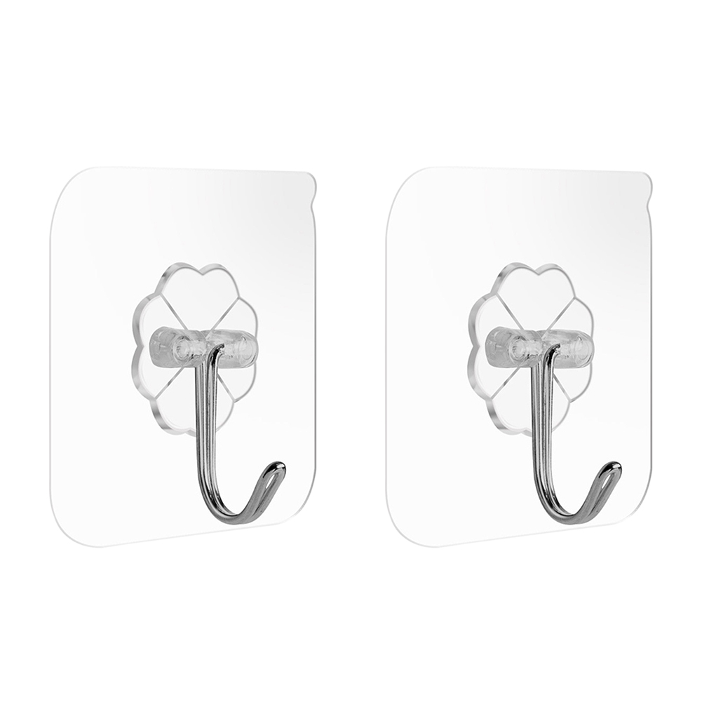 

2pcs Wall Hook Multifunction Strong Adhesive Reusable Towel Key Wall Hanger, 501 Original