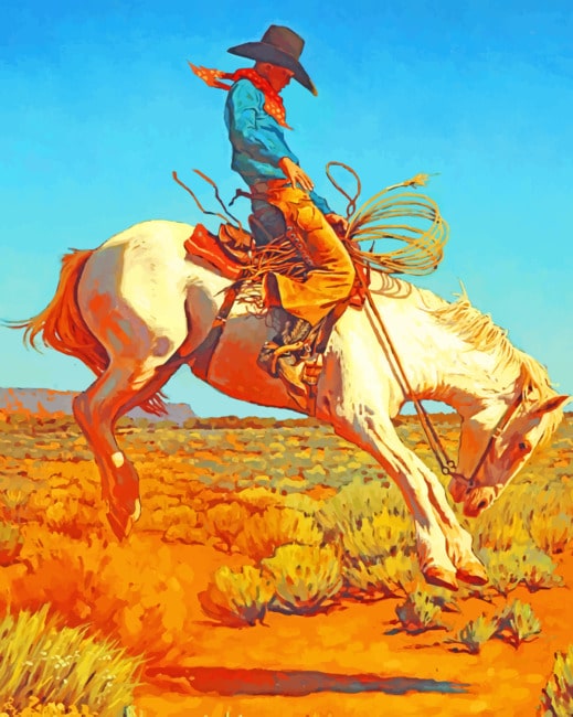 

Western Native On Horse – Paint By Numbers - 40*50CM, 501 Original