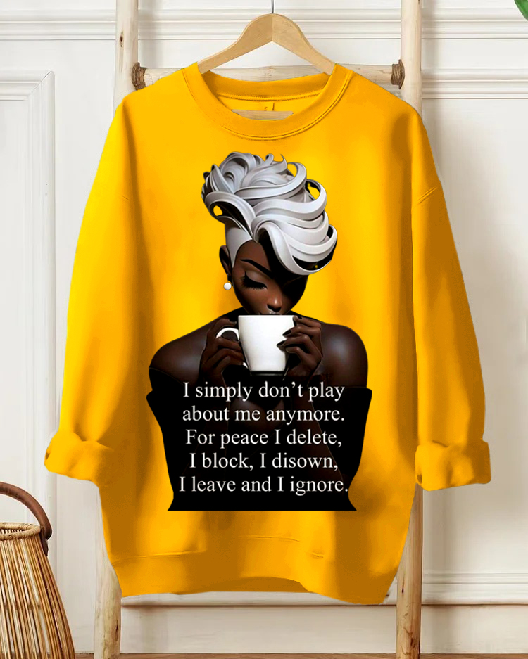 I Leave and I Ignore Long Sleeve Sweatshirt